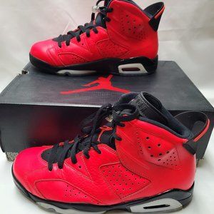 Nike Air Jordan 6 Retro Infrared 23 Black 384664-623 Size 8.5, IOB 100% Original